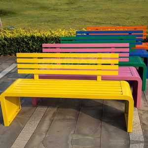 야외용 철재 벤치 등받이 정원 공원용 방수 내구성 장의자