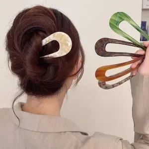 여자 헤어 악세 올림머리 고정 U자 데일리 비녀 비녀 프랑스비녀 유핀 실핀 올림머리 유자핀