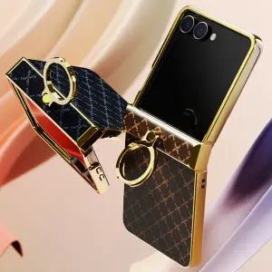갤럭시Z플립7 제트플립7 F766 골든 로드 거치대 링 힌지 보호 커버 휴대폰 케이스