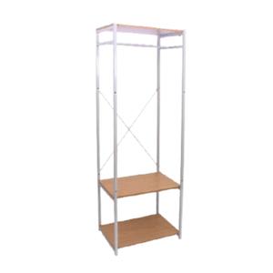 홈앤하우스 철제 드레스룸 시스템 행거 2단 화이트600