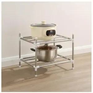 주방 그릇 접시 냄비 후라이팬 조립식 거치대   2단 ) 정리대 조립식 주방 그릇 그릇정리대