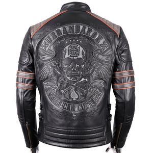 바이크 가죽자켓 오토바이 라이딩 소가죽 남자 3XL 블랙