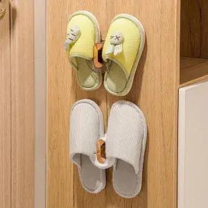 실내화걸이 무타공 실내화 욕실 슬리퍼 거치대 정리 대 신발 거치