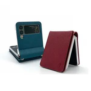 갤럭시Z플립7 J2L 바이런 천연 소가죽 다이어리 케이스 갤럭시Z플립6 5 4