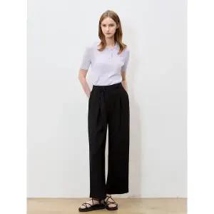 [하프클럽/리스트]벨티드 원턱 와이드 팬츠 (택가격 178000원)