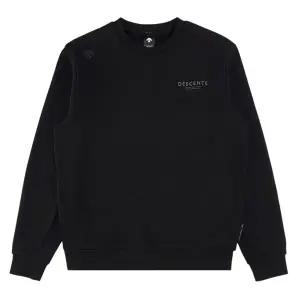 [데상트] 스포츠테리 스몰 워딩 컴포트핏 맨투맨 SQ323UHT81-BLK0