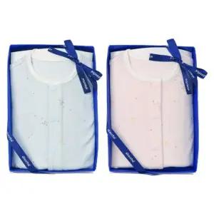 [갤러리아] (쌍둥이출산,백일,귀여운유아복)두두바디슈트핑크+블루세트(A27-10617SET)