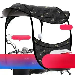 전동 스쿠터 바람막이 덮개 햇빛 지붕 윈드스크린 오토바이 레인커버 방수덮개 가림막 방수