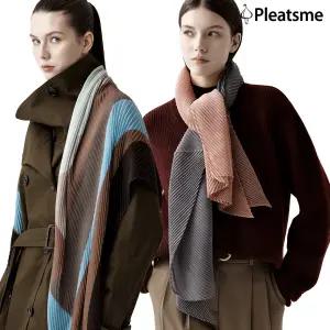 (신세계 단독기획)(백화점 동일!) 25FW 플리츠미 아틀리에 플리츠 스카프 2종 세트  (1+1)(직)