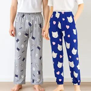 [모든GO]남성용 여성용 피치기모 파자마 바지 홈웨어 바지 빅사이즈 잠옷바지