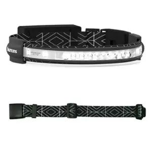 허킨스 오빗 헤드랜턴+익스텐션 벨트_패턴블랙