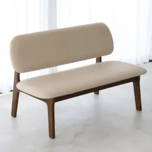 데이지 낮은 등받이 벤치 관리가 편한 기능성 PU 식탁의자