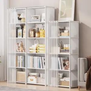 커튼 책꽂이 조립식 진열대 오픈책장