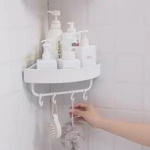 무타공 욕실 화장실 코너 후크 걸이 선반 DD 11530