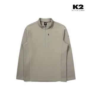 [롯데백화점]케이투 남성 겨울 등산 집업 가슴 포켓 기모 티셔츠 KMW23225