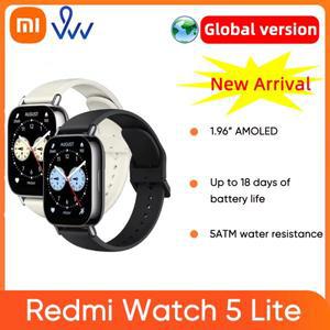 샤오미 레드미 워치 5 라이트 글로벌 버전  1.96 인치 AMOLED 스크린  미 스마트워치  블루투스 통화 GNSS