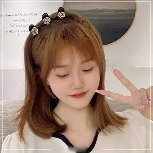 [콩심팥심]미니 골드 장미 집게핀 헤어 미니 장미꽃머리핀 장미 헤어집게