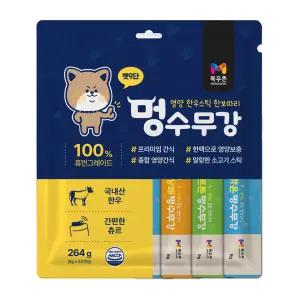 목우촌 펫9단 멍수무강 강아지 짜먹는 양갱 소고기 츄르 영양 간식 33p