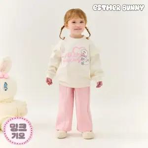 [에스더버니리틀] 라라버니밍크기모와이드팬츠상하복