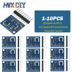 호환  1-10pcs ENS160  AHT21 이산화탄소 CO2 eCO2 TVOC 공기 품질 및 온도 및 습도 센서 Arduino 용 CCS81