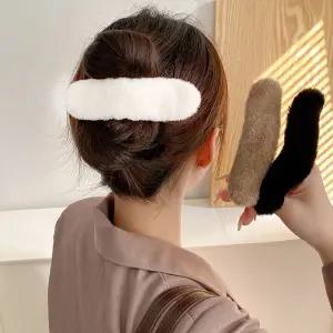 인조퍼 일자 집게핀 ELH-065 머리핀 헤어핀 집게핀 리본집게핀 리본머리핀