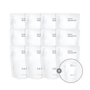 [생활공작소][EVENT] 핸드워시 손세정제 리필(400ml) 12개+1개 추가증정 (총 13개) / (파우더/청포도향 택1