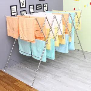 W형 빨래건조대 7단 /올스텐 이불 수건 베란다 빨래걸이