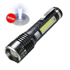 White Laser LED충전식 줌 서치라이트 손전등 후레쉬 20000루멘. P20 in-403030등산필수템 캠핑 다용도 미