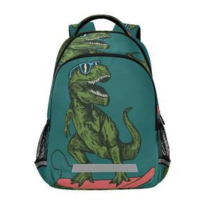 청소년을 위한 배낭 책가방 스케이트보드 공룡 여행 가방