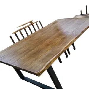 우드슬랩 카페 테이블 우드 우드슬립 대형 슬랩 상판 거실 목 통목