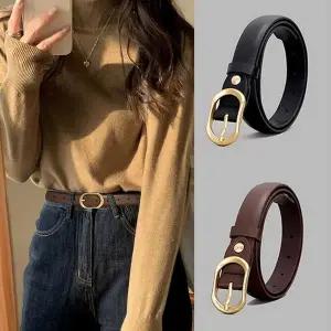 대학생 여자 청바지 룩 코디 버클 가죽 벨트 허리띠 여자청바지벨트