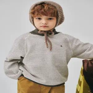 [대구백화점] [빈]베이지 스트라이프 기모 티셔츠(BZ71TS03BG)