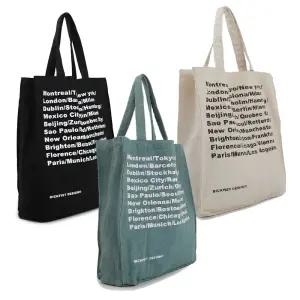 도시이름 가벼운천가방 여성에코백 스트릿패션 여자캔버스백 커플템 중딩선물 쇼퍼백