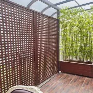 테라스 가림막 야외 데크 난간 파티션 나무울타리 가리개