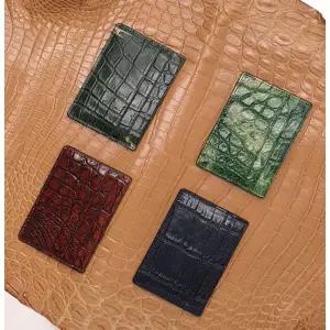 잘모이 악어카드지갑 리얼 크로커다일 악어가죽 남여공용 카드지갑 ZA 2043