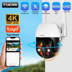 Fuers 8MP 4K IP 카메라 스마트 야외 자동 추적 AI 인간 감지 WIFI