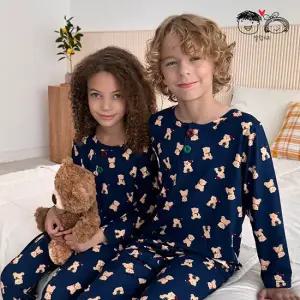 NEW 테디의선물 피치웜 주니어 아동 초등 키즈 어린이 잠옷 내의 실내복