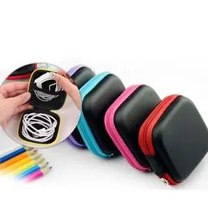 [콩심팥심]이어폰 파우치 미니미 케이블 충전기 스퀘어 미니파우