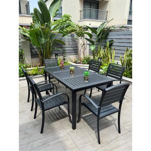 야외용 철제 테이블 세트 그린 발코니 식탁 정원 의자