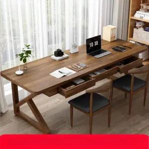 거실 서재화 책상 컴퓨터 사무실 서재 일자형 서랍 철제