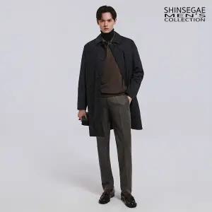 [신세계라이브쇼핑][25FW NEW]신세계맨즈컬렉션 울혼방 패딩코트