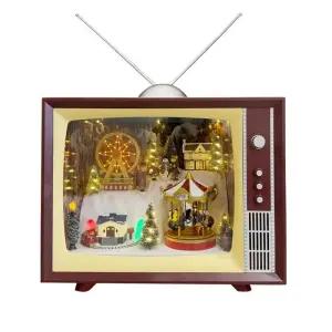 코스트코 크리스마스 멜로디 티비 장식 45cm 마켓송지2511