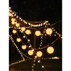 20m 태양광 줄전구 램프 구슬등 방수 조명등 발코니 야외