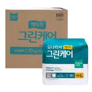 모나리자 액티브 그린케어 언더웨어 대형 80매 1박스