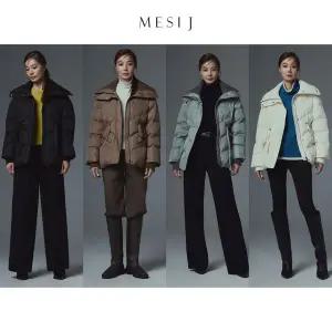 메시제이 25FW 니트배색 패딩 점퍼