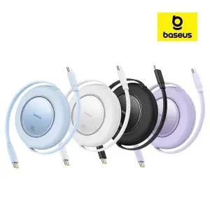 [베이스어스] 릴 케이블 C타입 초고속 충전 100W 미니 2m