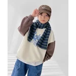 [리틀브로] (아동)라이딩배색기모맨투맨[티셔츠BFJW894A]