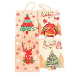 ( )133C 칠백 크리스마스 팬시피아 크라프트 선물용 쇼핑백 24개세트