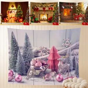 크리스마스트리 벽 트리 현수막 꾸미기 오너먼트 홈파티 포토존 창문트리 벽난로 벽걸이 장식