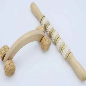 [골드스마일]원목 바디 마사지 지압 롤러 기구 2종